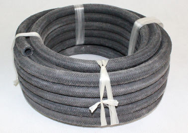 外繊維の編みこみのゴム製エア・ホース、黒い引き込み式のエア・ホース