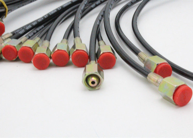 赤いジャケット ワイヤー/繊維補強の適用範囲が広い高圧テスト ホース