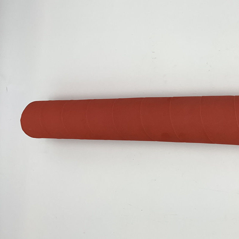 赤/黄色は織物によって編まれた300psiの4つの層の表面のゴム製エア・ホースを包みました