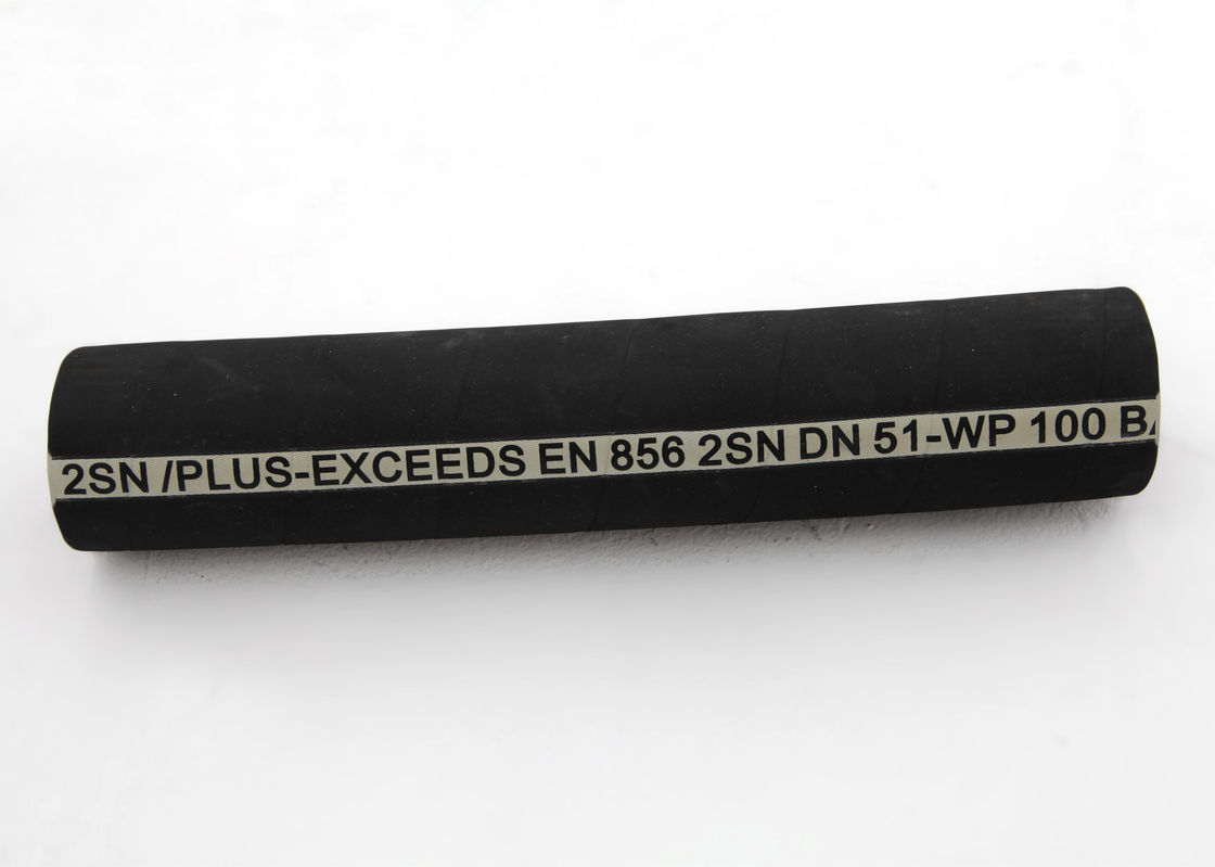黒い油圧適用範囲が広いホース、I.D。3/4&quot; 2鋼線が付いている油圧ホース