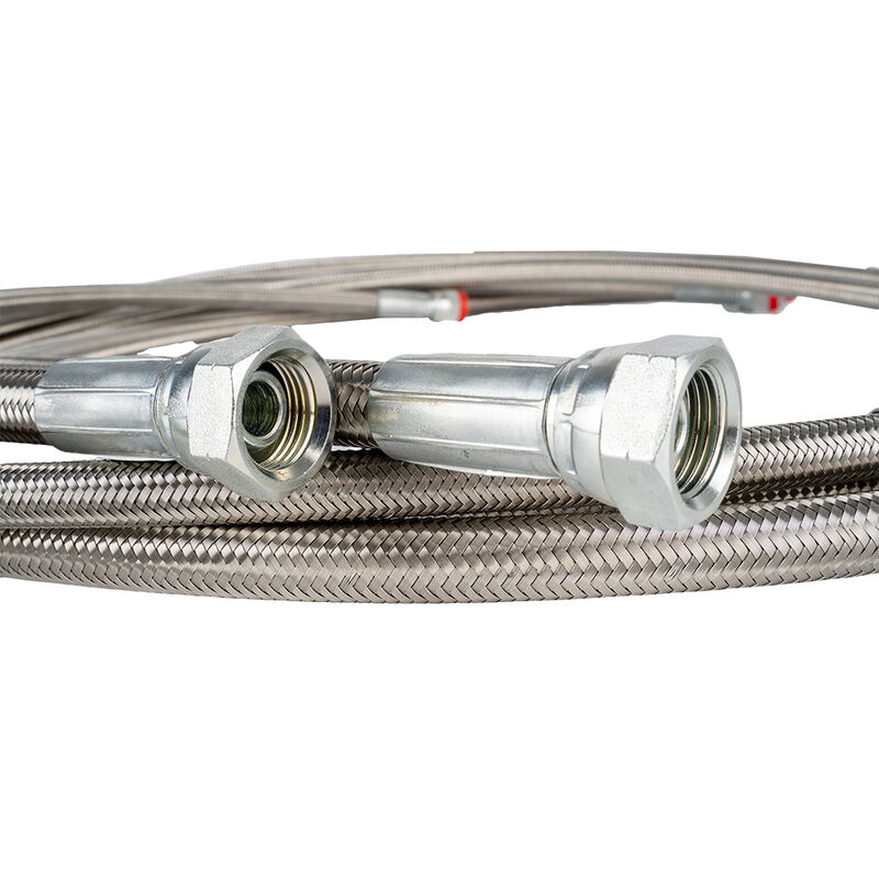 PTFEホース組み立て 高温耐性および抗静的アプリケーションのための化学耐性のある特性