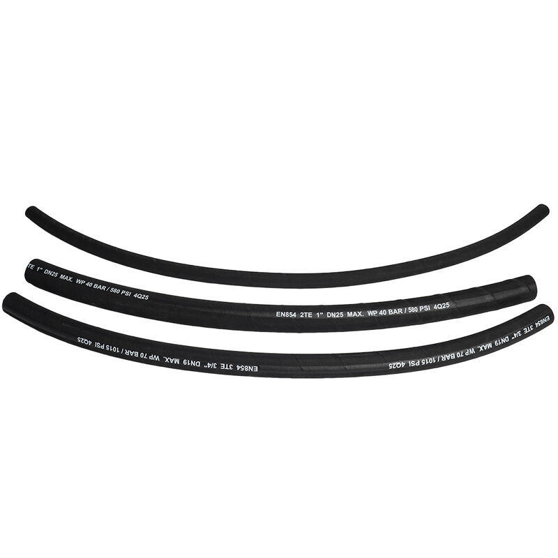 EN854 3TE オイル耐性合成ゴムと高強度繊維補強の繊維編み水力ホース MSHA / CE 承認