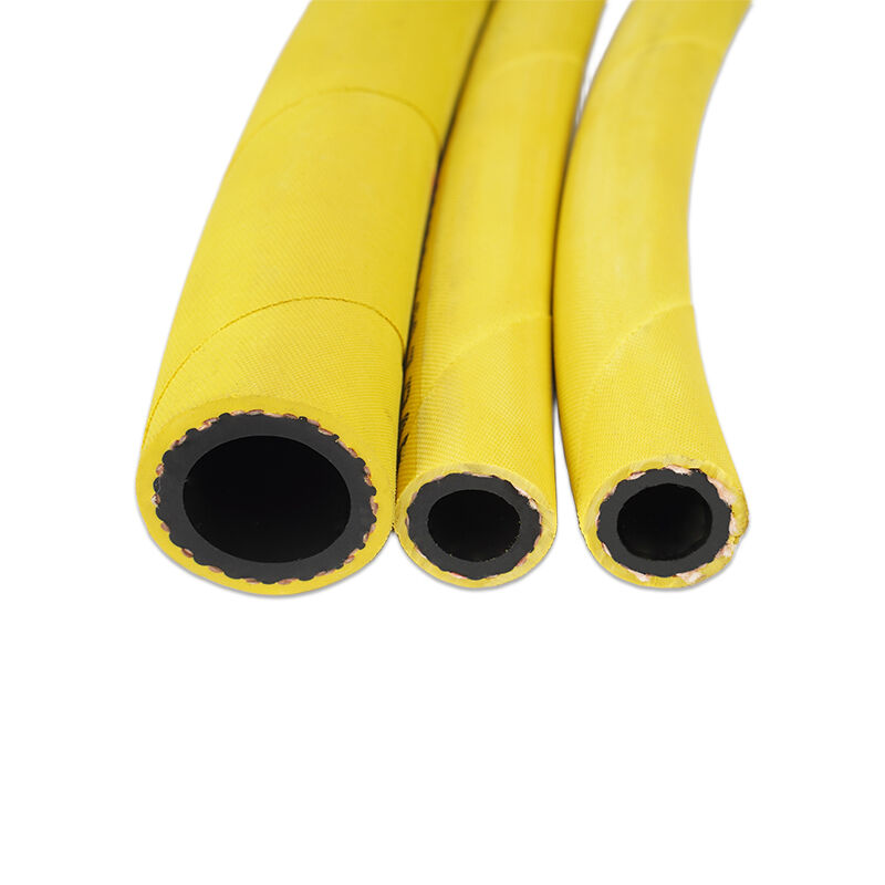 鉱山機械用工業用多目的ゴムホース（耐油性ニトリルチューブ、高引張強度繊維補強付き）