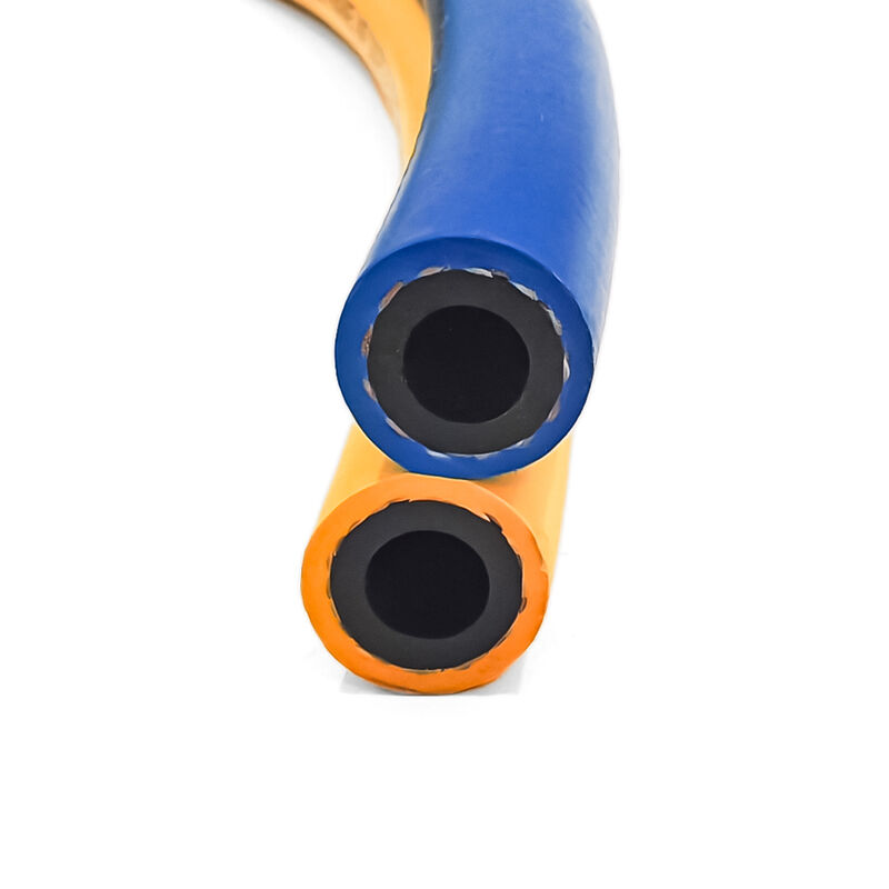 EPDM 合成ゴム ツイン ウェルディングホース 300 PSI 作業圧力と ISO 3821 建設現場の認証