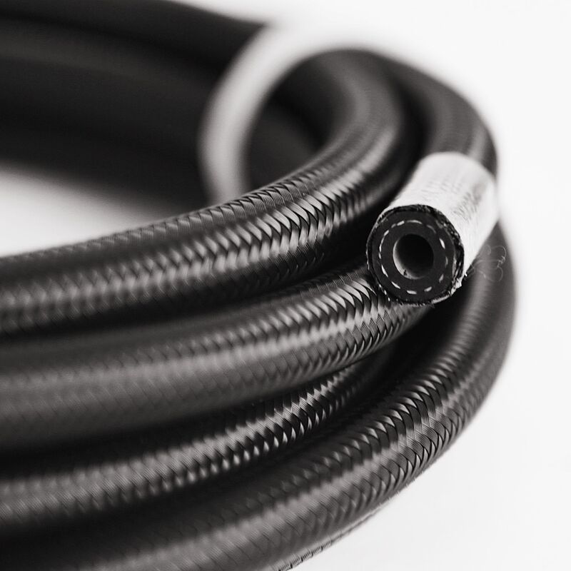 高性能フレキシブル NBR 燃料ホース – 黒色ナイロン編組、耐油性、産業用油圧システム向けフリーカットサービス