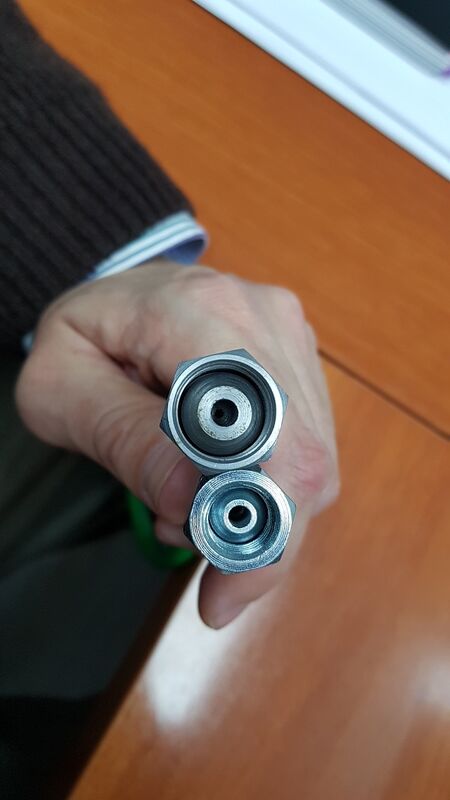 DN2 3.2mm 内径 630Bar 超高圧テストホース 2000Bar 破裂圧 エアチャージホース 0.5m 延長長