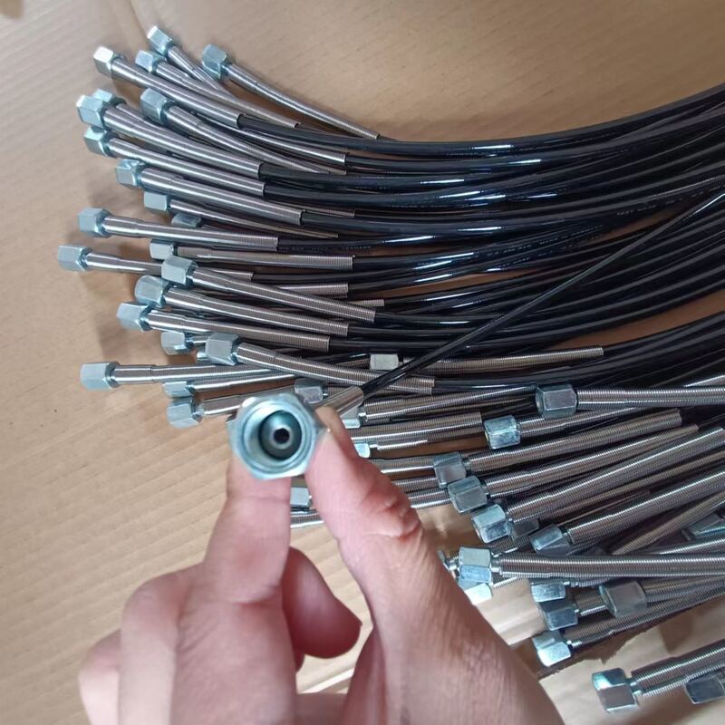 DN2 3.2mm 内径 630Bar 超高圧テストホース 2000Bar 破裂圧 エアチャージホース 0.5m 延長長