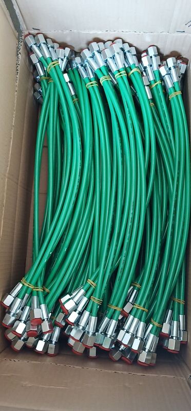 DN2 3.2mm 内径 630Bar 超高圧テストホース 2000Bar 破裂圧 エアチャージホース 0.5m 延長長